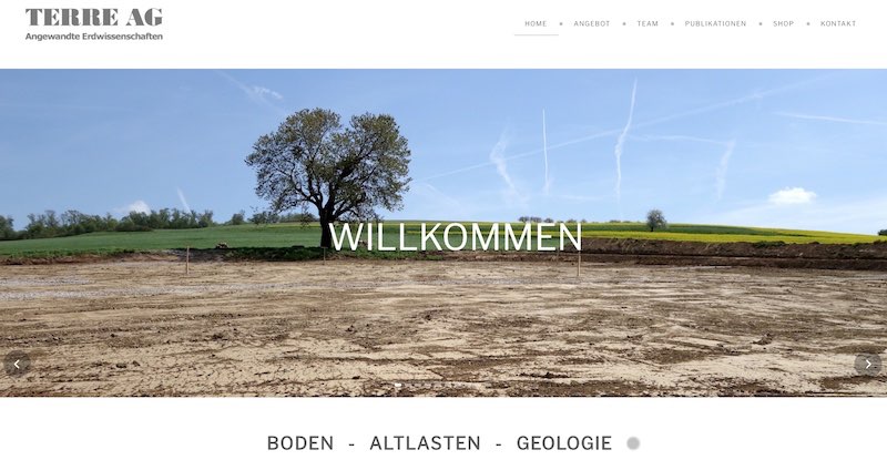 Terre AG - Boden - Altlasten - Geologie